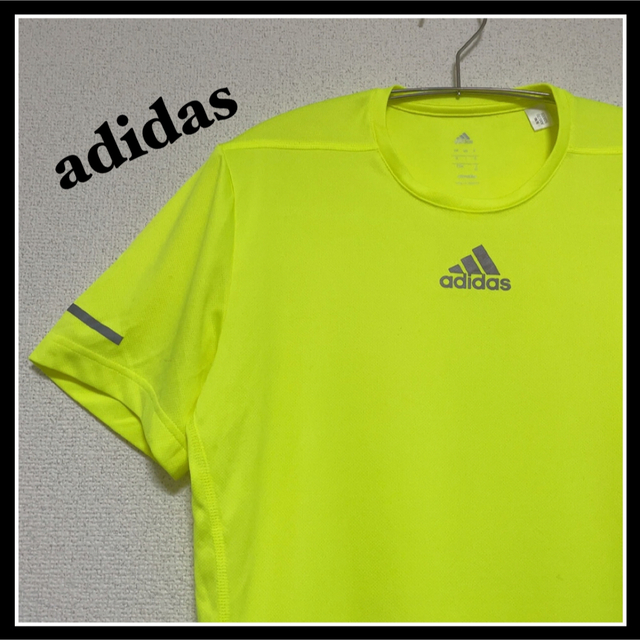 adidas(アディダス)の【極美品】adidas アディダス ランニング 半袖 Tシャツ 黄色 イエローM メンズのトップス(Tシャツ/カットソー(半袖/袖なし))の商品写真