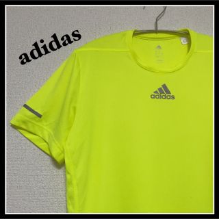 アディダス(adidas)の【極美品】adidas アディダス ランニング 半袖 Tシャツ 黄色 イエローM(Tシャツ/カットソー(半袖/袖なし))