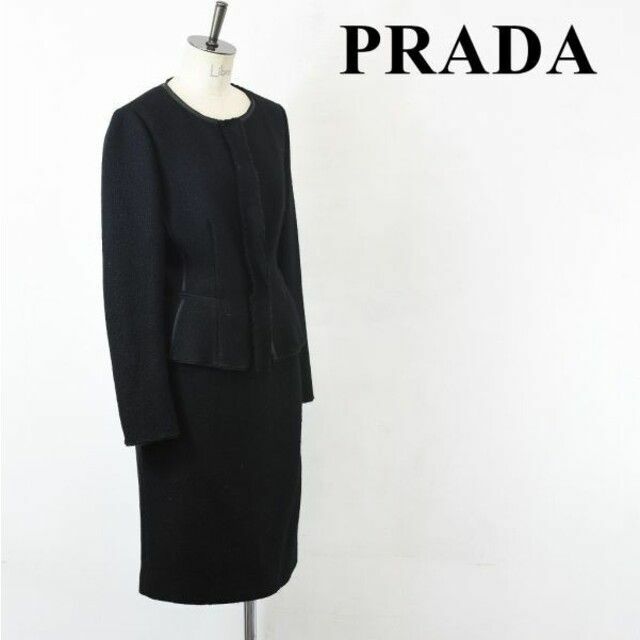 AL BJ0011 高級 近年モデル PRADA プラダ レディース ノーカラー