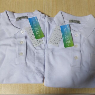 半袖ポロシャツ白150 ２枚(Tシャツ/カットソー)