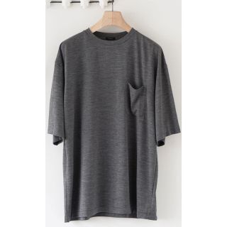 コモリ(COMOLI)の【hihihi様専用】COMOLI 23ss ウール天竺 サイズ4 GRAY(Tシャツ/カットソー(半袖/袖なし))