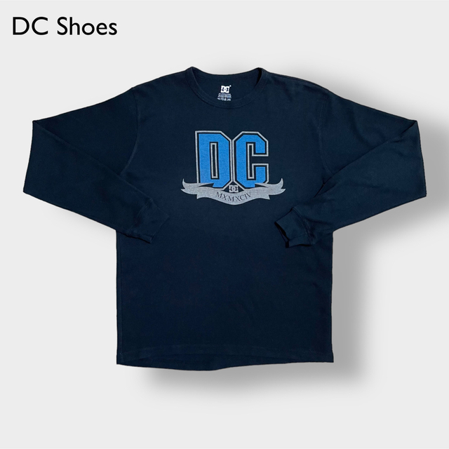 DC SHOES(ディーシーシューズ)の【DC Shoes】サーマルシャツ 長袖 ワッフル ロンT プリント ロゴ 古着 メンズのトップス(Tシャツ/カットソー(七分/長袖))の商品写真