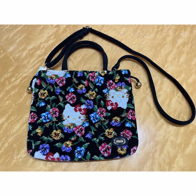 クーポン利用で2750円&送料無料 フェイラー キティ 巾着ショルダー