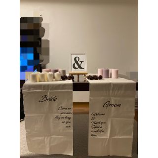 イケア(IKEA)の結婚式　ウェルカムスペース　まとめ売り　キャンドル ウェディング　受付(ウェルカムボード)