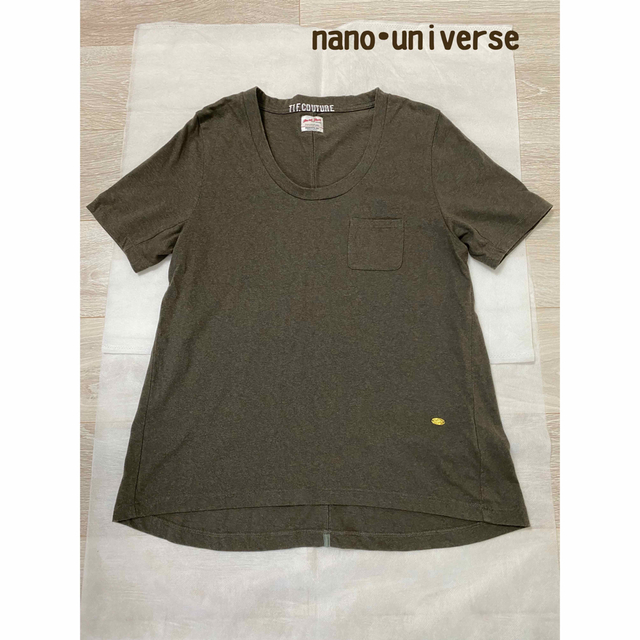 nano・universe(ナノユニバース)のnano・universe カーキ半袖Tシャツ レディースのトップス(Tシャツ(半袖/袖なし))の商品写真