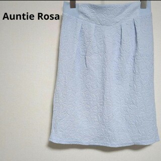 アンティローザ(Auntie Rosa)のAuntie Rosa タイトスカート スカート  花柄エンボス(ひざ丈スカート)
