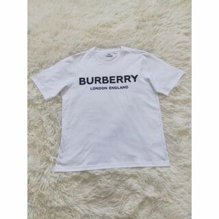 バーバリー(BURBERRY)のBURBERRY バーバリー ロゴTシャツ白 S(Tシャツ(半袖/袖なし))