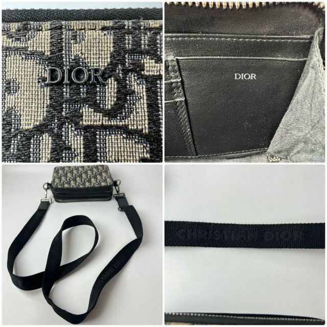 ディオール DIOR トロッター オブリーク ショルダーウォレット 斜め掛け