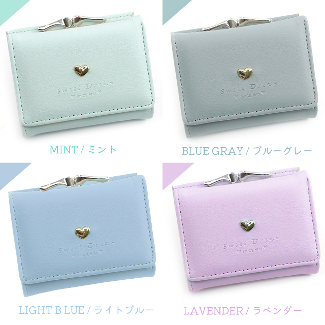 ミニウォレット ミニ財布 ミント カード入れ 新品 レディース 財布 三つ折りの通販 by Junjunya ミニウォレット ガマ口財布 ミント カード入れ レディース 三つ折り ミニ財布