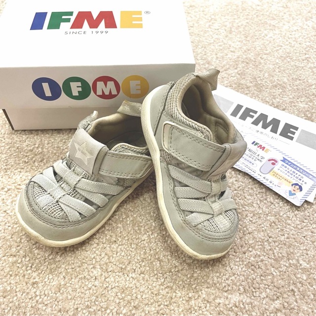 IFME(イフミー)のIFME イフミー キッズサンダル 13.0cm 男の子 女の子 グレー 子供 キッズ/ベビー/マタニティのベビー靴/シューズ(~14cm)(サンダル)の商品写真