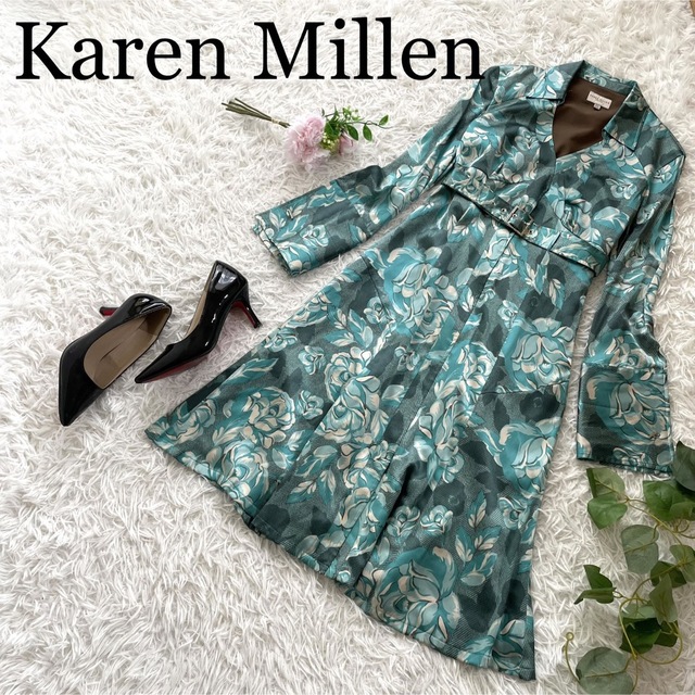 Karen Millen カレンミレン　ワンピース　ドレス　ロング　ブラック