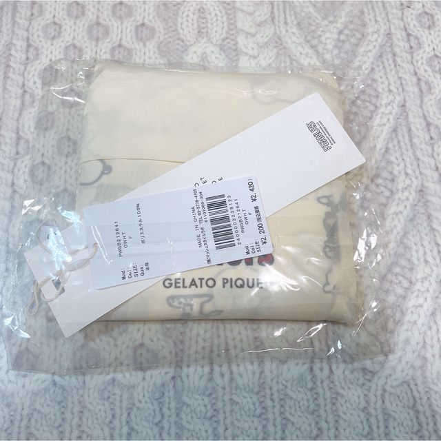 gelato pique(ジェラートピケ)のジェラートピケ  モノグラム　エコバッグ　スヌーピー  レディースのバッグ(エコバッグ)の商品写真