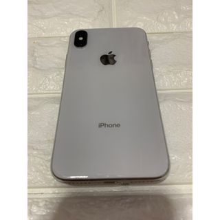 アイフォーン(iPhone)のiPhone X  シルバー　SIMフリー  64 GB au　稼働品(スマートフォン本体)