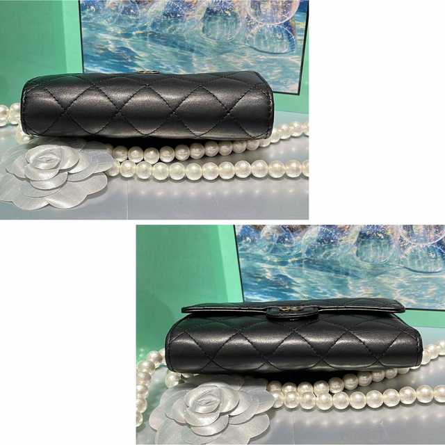 【CHANEL】マトラッセ☆ミディアムサイズ☆ラムスキン☆ブラック☆G金具☆人気
