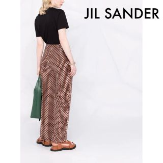 ジルサンダー(Jil Sander)のジルサンダー/Uネックカットソー Tシャツ ネイビー(カットソー(半袖/袖なし))