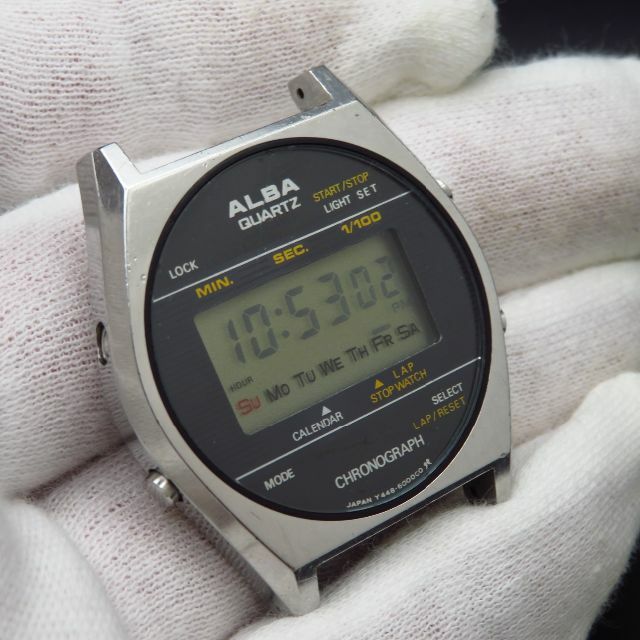 SEIKO(セイコー)のALBA デジタル腕時計 クロノグラフ ヴィンテージ レディースのファッション小物(腕時計)の商品写真