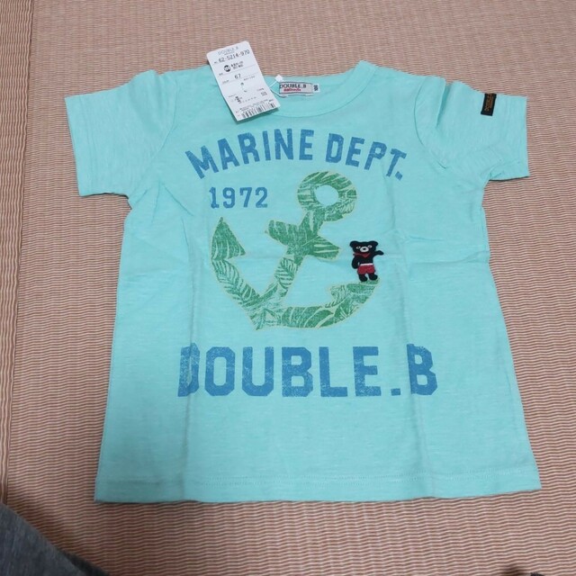 DOUBLE.B(ダブルビー)の新品タグ付 DOUBLE.B 半袖T キッズ/ベビー/マタニティのキッズ服男の子用(90cm~)(Tシャツ/カットソー)の商品写真