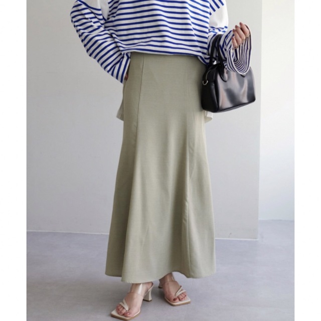 リネンライクマーメイドスカート レディースのスカート(ロングスカート)の商品写真