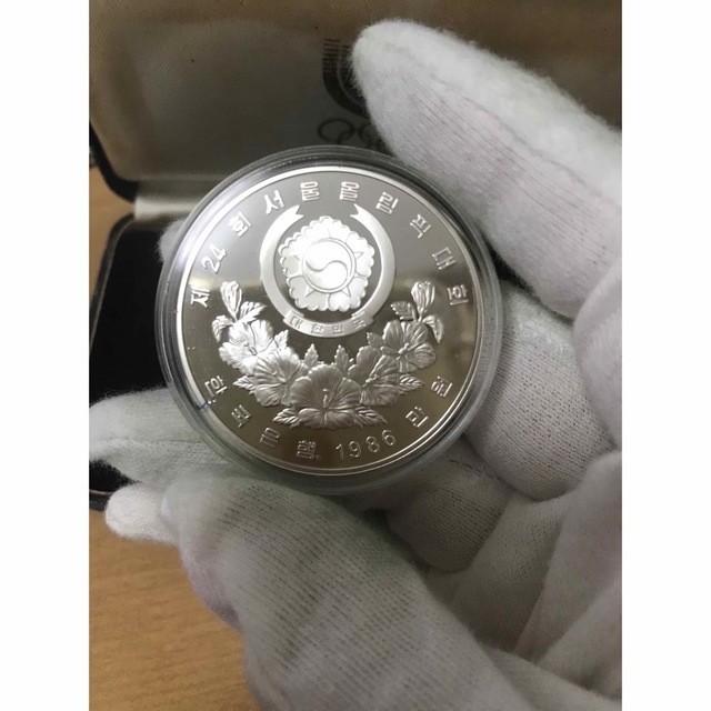 1986年オリンピック記念銀貨 韓国 1オンス+1/2オンス セット - 貨幣 1オンス記念銀貨/②