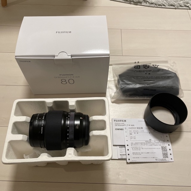 富士フイルム - 【10/13最終値下げ】富士フイルム GF80mm F1.7 極美品