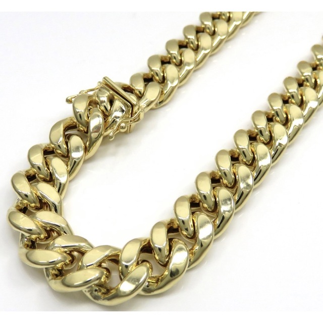 10K yellow gold Miami cuban link chainの通販 by avaritia_jewelry ...