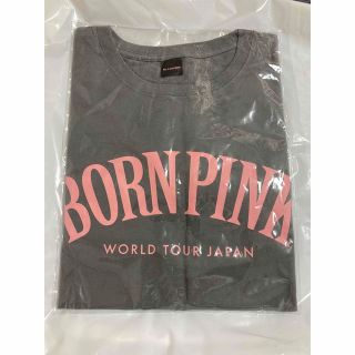 BLACKPINK ロゴTシャツ［GRAY］ Short(アイドルグッズ)