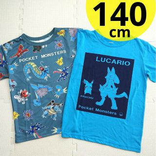 ポケモン(ポケモン)の新品140cm ポケモン T シャツ 半袖シャツ メッシュ ルカリオ ゲッコウガ(Tシャツ/カットソー)