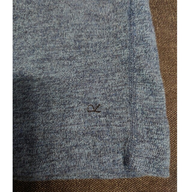45R - 45R 撚り杢ニットソー長袖Tシャツ(ブルー)の通販 by がく