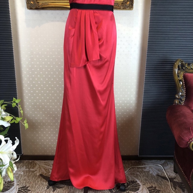 BCBGMAXAZRIA☆ワンショルダースリットロングドレスパーティー BCBGMAXAZRIA☆ワンショルダースリットロングドレスパーティー