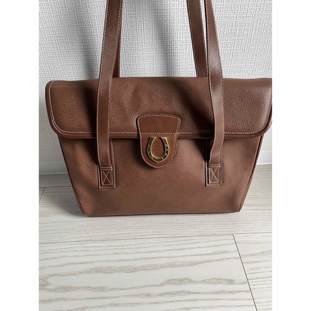 Gucci(グッチ)のGUCCI オールドグッチ　トートバッグ　ホースビット　ブラウン　美品 レディースのバッグ(トートバッグ)の商品写真