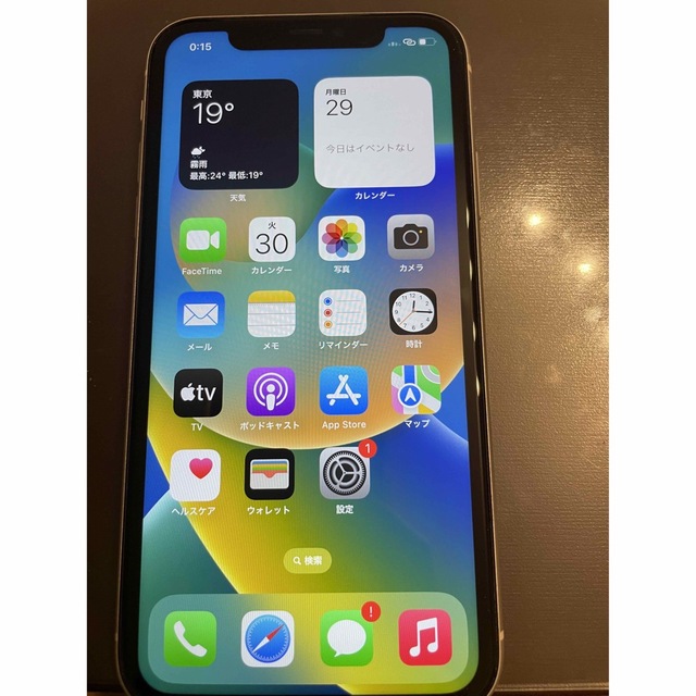 iPhone11 64G simフリー　ホワイト　美品