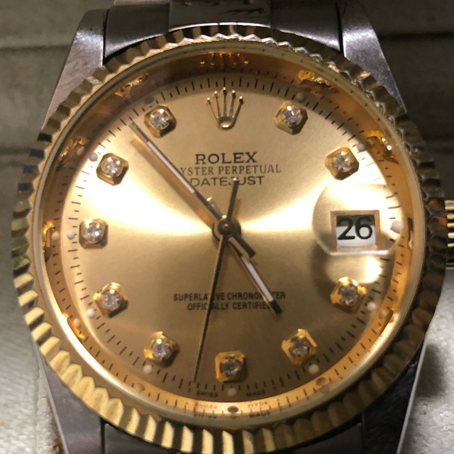 ROLEX(ロレックス)の週末限定値下げ！格安！コンビ！デイトジャスト！テンポイント！ メンズの時計(腕時計(アナログ))の商品写真