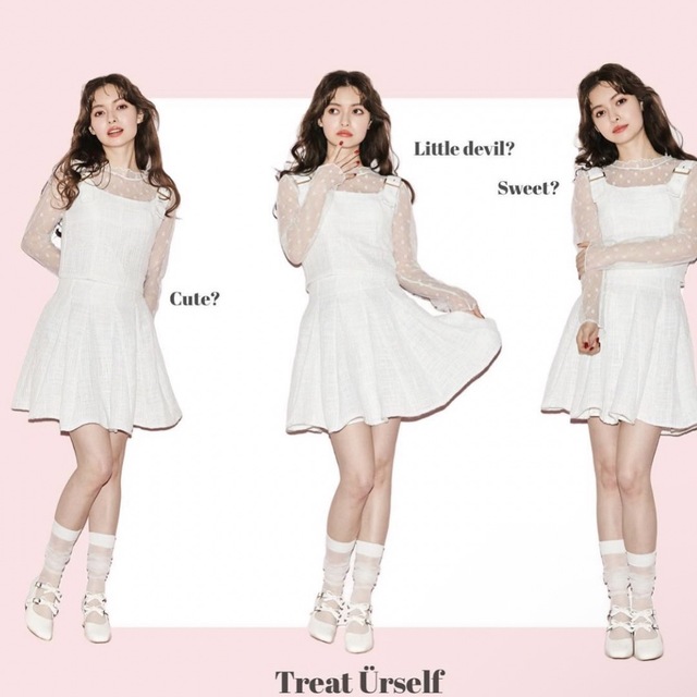 épine(エピヌ)のgirly tweeted ビスチェ (white) Treat Ürself レディースのトップス(その他)の商品写真