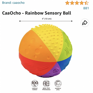 ハーバー(HABA)のCaaOcho - Rainbow Sensory Ball(知育玩具)