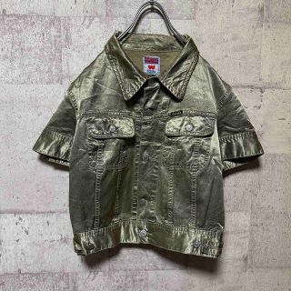 メンズ ビンテージ デニム ジャケット ショート丈 diesel y2k - iplace