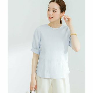 アーバンリサーチ(URBAN RESEARCH)の【L.BLUE】ストレッチサッカーハーフスリーブブラウス(シャツ/ブラウス(長袖/七分))