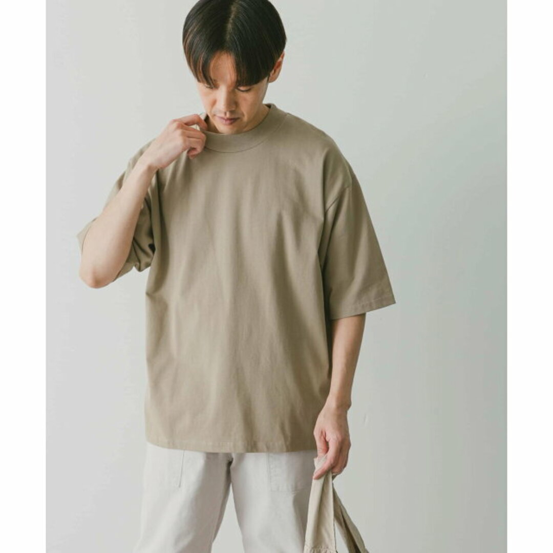 【WHITE】モックネックショートスリーブタフTシャツ 8