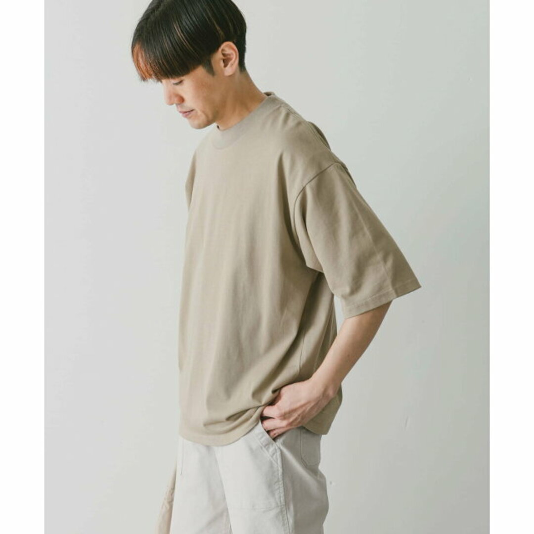 【WHITE】モックネックショートスリーブタフTシャツ 9