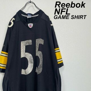 リーボック(Reebok)のReebok/リーボック NFL ゲーシャツ 黒 プリント スティーラーズ(Tシャツ/カットソー(半袖/袖なし))