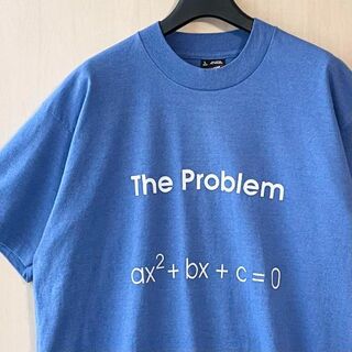 フルーツオブザルーム(FRUIT OF THE LOOM)の90s古着　ヴィンテージ　両面プリント　数式Tシャツ　数学　関数問題　ガリレオ(Tシャツ/カットソー(半袖/袖なし))