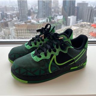 ナイキ(NIKE)の【超美品】ナイキ エアフォース1 リアクト QS グリーン 25(スニーカー)