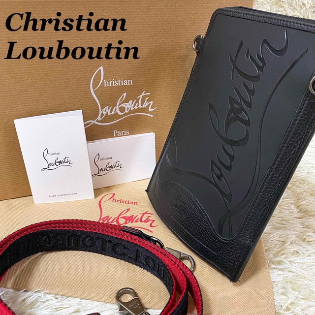 【極美品】Christian Louboutin ショルダーポシェット ラバー