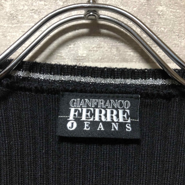 Gianfranco FERRE(ジャンフランコフェレ)のGIANFRANCO FERRE JEANS スパンコールセーター　メッシュ レディースのトップス(ニット/セーター)の商品写真
