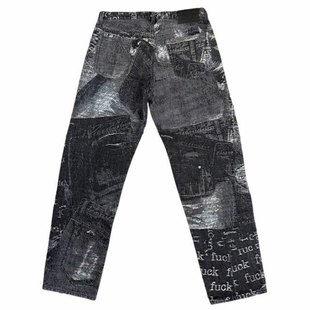 Supreme Archive Denim Jacquard Jean 黒 30 | www.fleettracktz.com