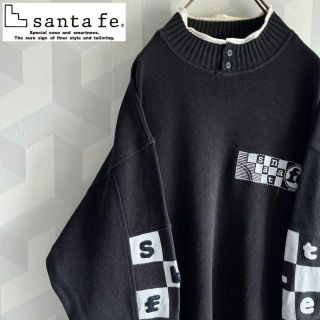 サンタフェ(Santafe)の【希少】サンタフェ 日本製2XL コットン ニット スウェット 黒santafe(スウェット)