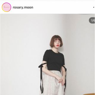 ロザリームーン(Rosary moon)の最終価格⭐️タグ付き新品⭐️Rosarymoon❣️Arm Ribbon T(Tシャツ(半袖/袖なし))