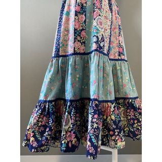 古着 アンティーク ビンテージ 70s USA 花柄 総柄 模様 美品の通販 by