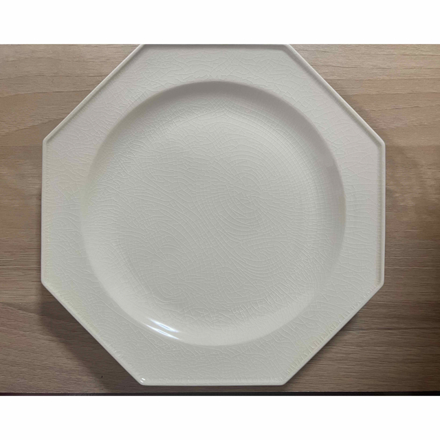 未使用　石川隆児Octogonal White Plate