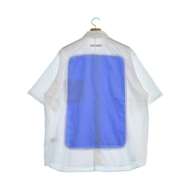 価格順 SOPHNET. ソフネット カジュアルシャツ M 白x青 【古着】【中古