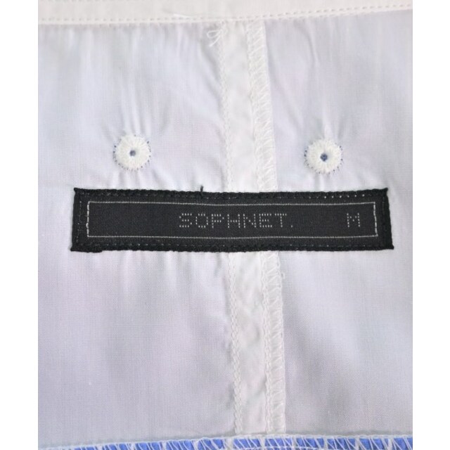 SOPHNET. ソフネット カジュアルシャツ M 白x青